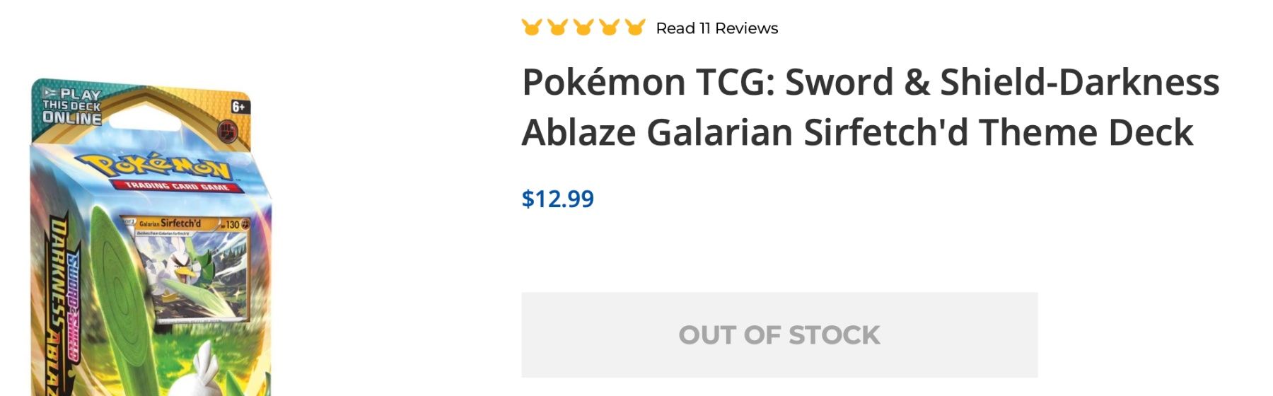 Pokémon Carte collezionabili: 2020 Pokémon Sword & Shield-Darkness Lauchzelot Deck DE – Nuovo e nell'imballaggio originale da Zürich venduto da Gamecards 2