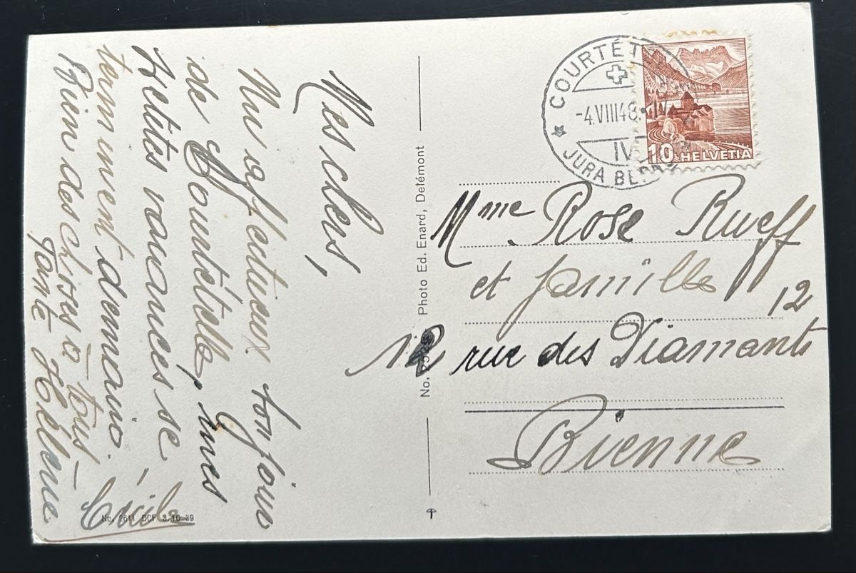 Cartoline postali: AK Courtetelle  – Usato da Horw venduto da Tellbub 1