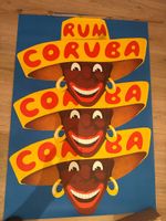 Altes RUM CORUBA Werbeplakat, Sammlerstück, Vintage!