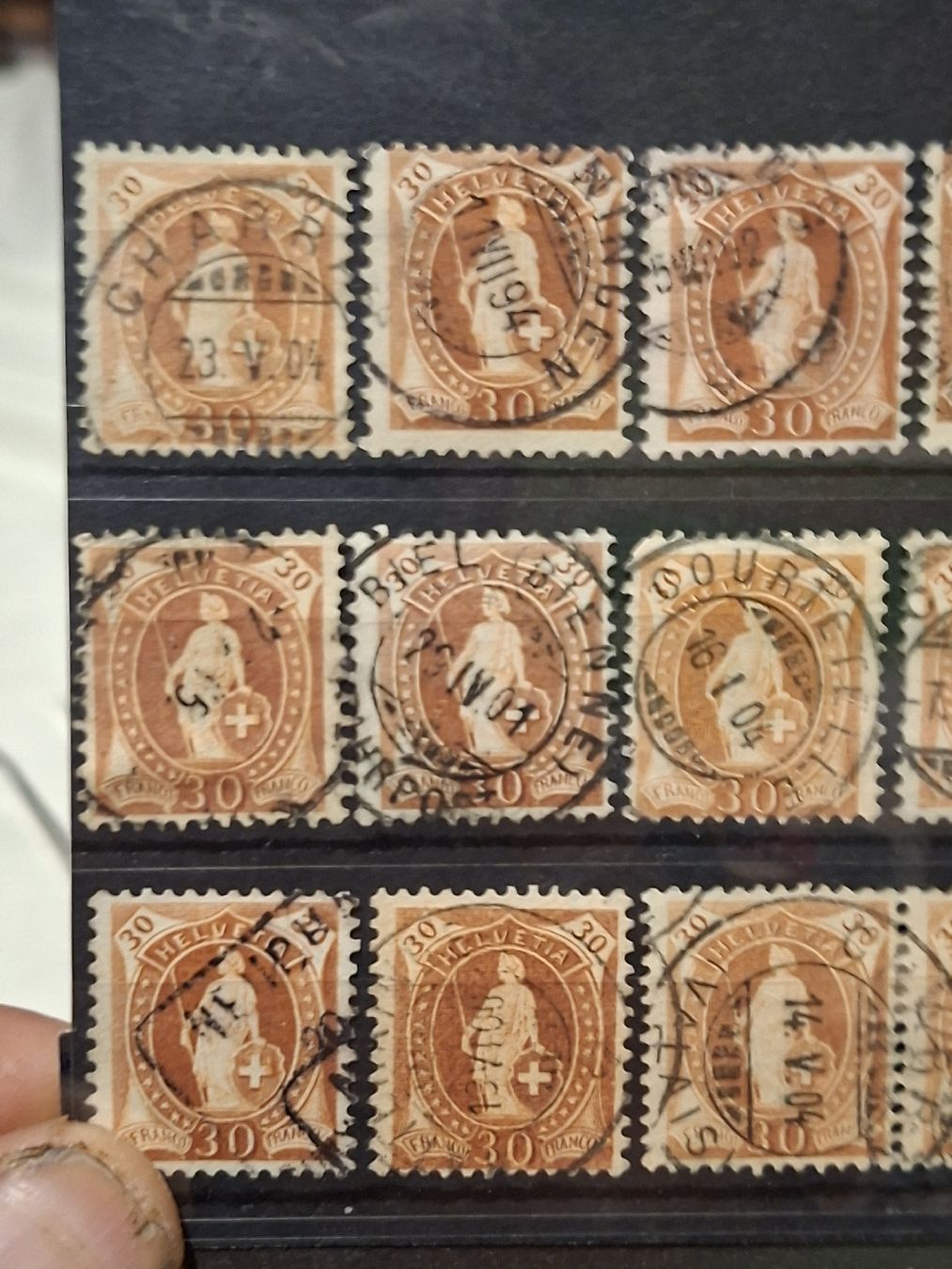 Tutti i francobolli: Stehende Helvetia 77 Stk. 30Rp – Usato da Balgach venduto da SIMEON27 4