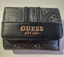 Guess Portemonnaie Geldbeutel Damen Frauen Schwarz Gold