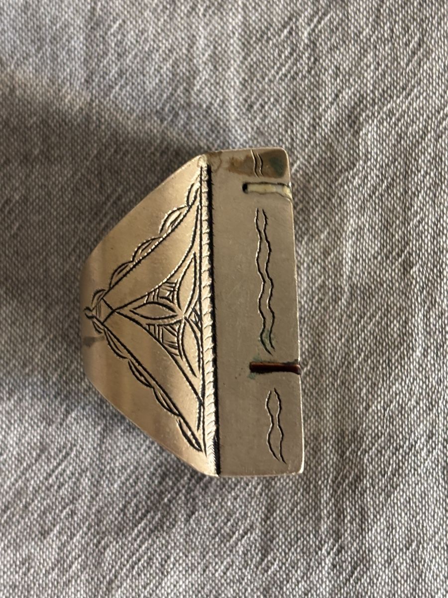 Bagues: Engraved Amazigh /Tuareg Style Ring rectangular – D'occasion à Zürich par cla_v6hx 2