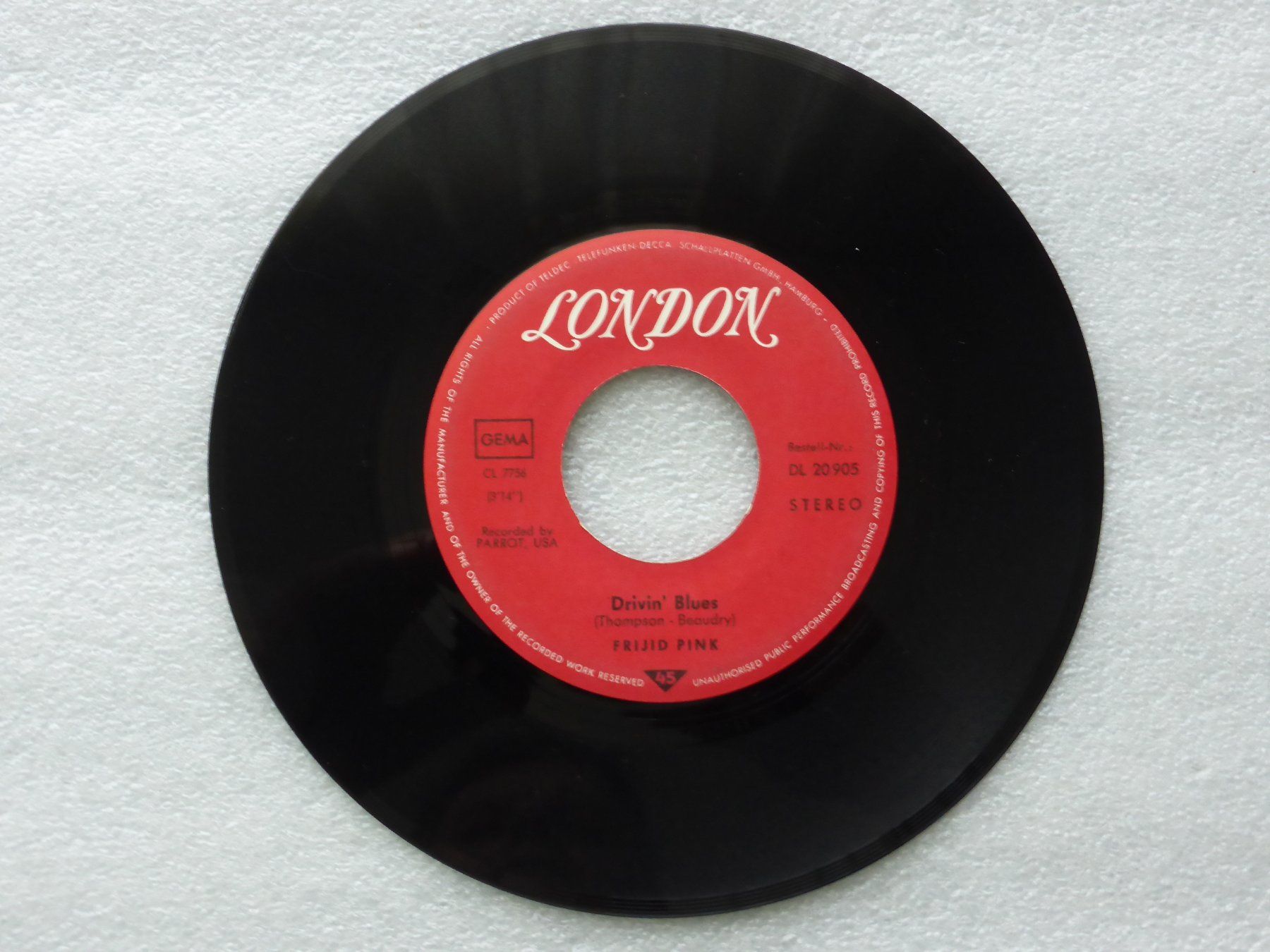 Dischi in vinile: Vinyl Single  FRIJID PINK – Usato da Küssnacht am Rigi venduto da Mondkinder 2