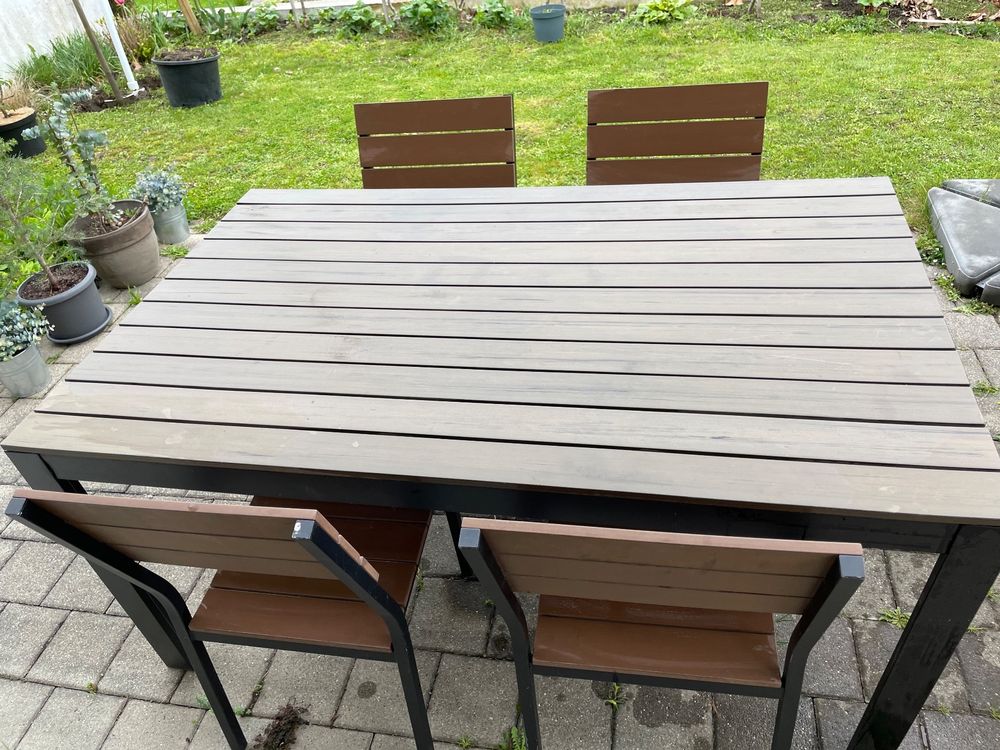 Gartentisch mit 4 Stühlen von IKEA Kaufen auf Ricardo