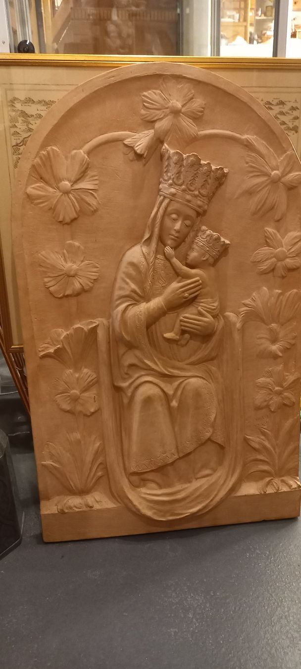 Sculture & Statue: grosse Terracotta Madonna – Usato da Bischofszell venduto da Joachim-115