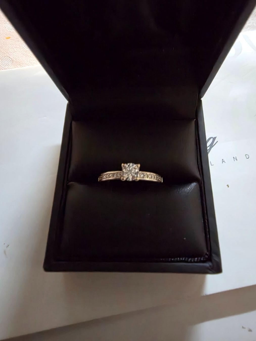 Ringe: Weissgoldring 18 Krt. Solitär – Neu und originalverpackt aus Binz von Petici 4