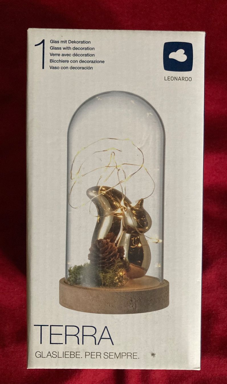 Alle Dekorationen: Glasglocke mit Eichhörnchen, beleuchtet, Marke Leonardo  NEU – Neu und originalverpackt aus Zürich von Gustavo_Bianco 1