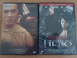2 DVDs mit Jet Li, Once Upon a Time & My Father is a Hero