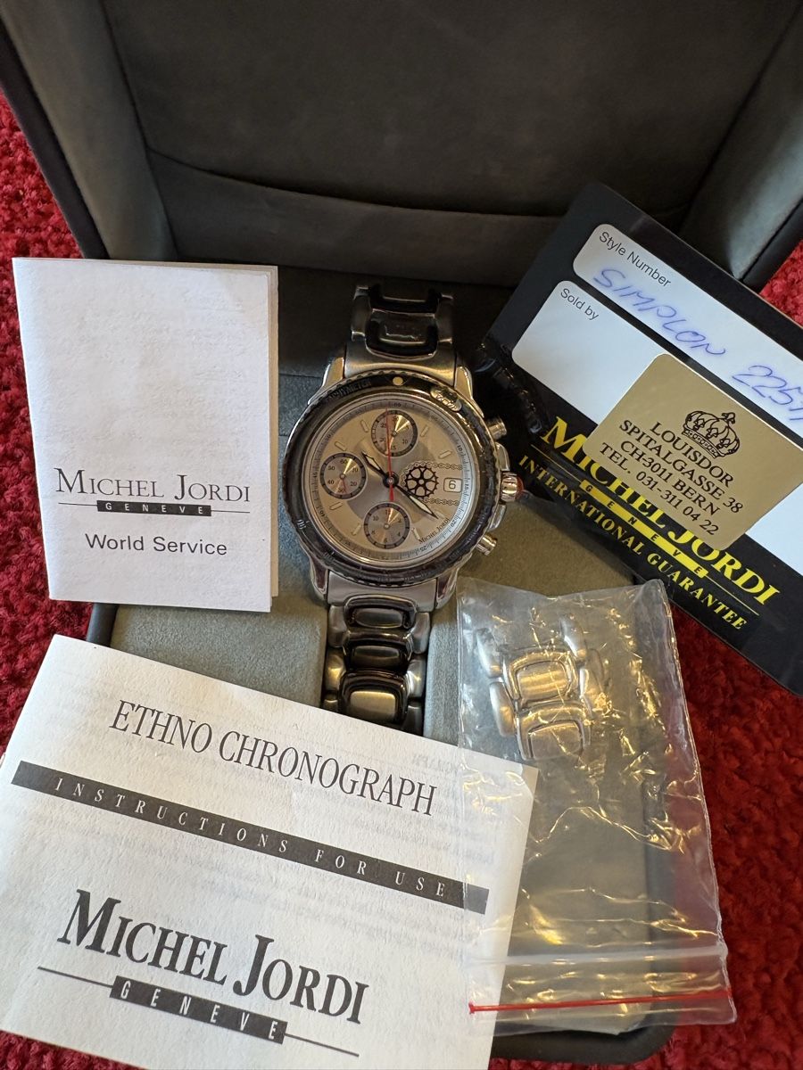 Michel Jordi Orologi: Michel Jordi ethno chronograph – Usato da Murten venduto da Tzaugg