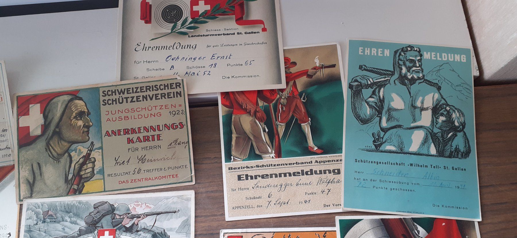 Karten: Ehrenmeldungen Lot 1 – Gebraucht aus Mörschwil von lindaswunderkiste 2