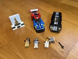 MOC Klemmbausteine 2 Autos mit Fahrer