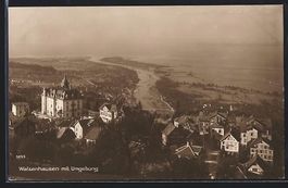 AK Walzenhausen, Panorama mit Hotel