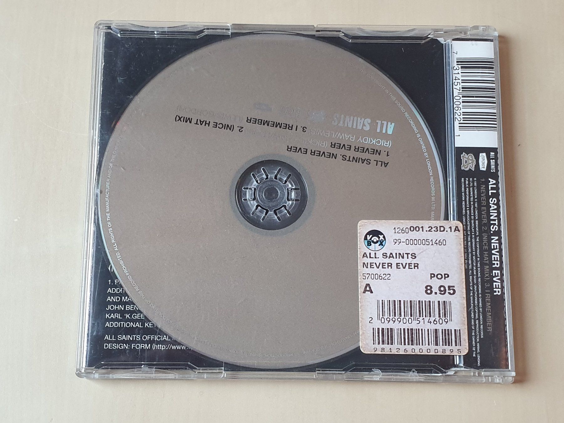 CD: All Saints never ever – Usato da Stansstad venduto da collectorsshop 1