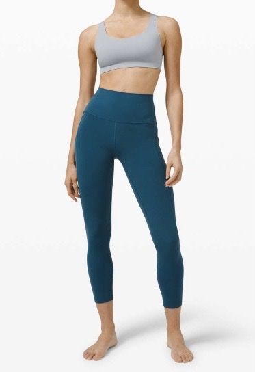 Lululemon Leggings: Lululemon Align High Rise Pant Pockets 25" Blue Borealis – Usato da Münchenstein venduto da B771 2