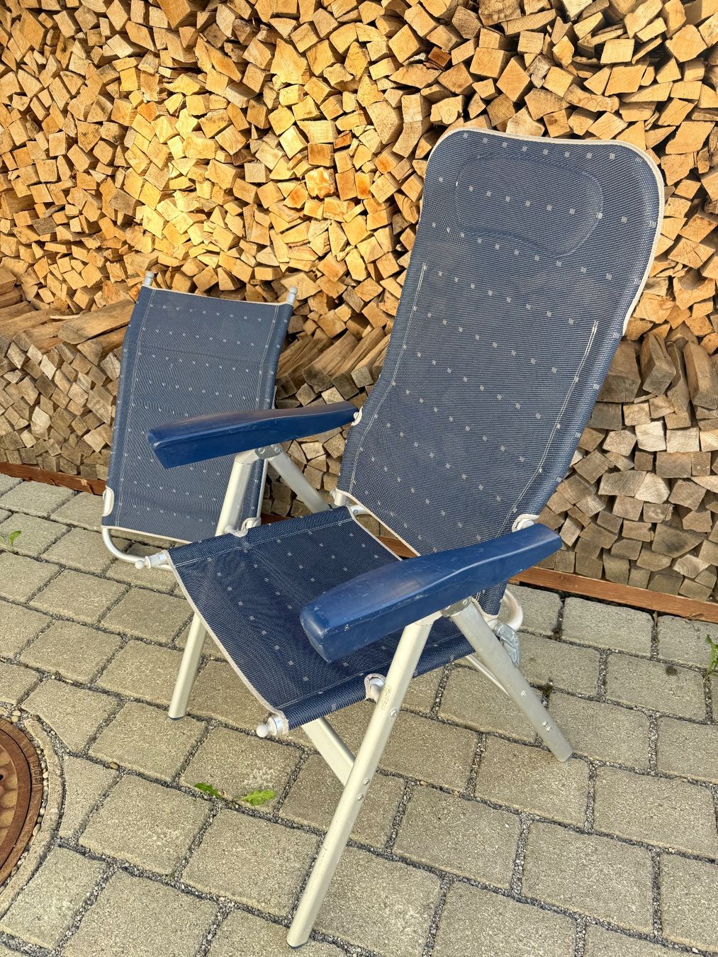 Sedie: 2 Stück Campingstühle blau – Usato da Teufen AR venduto da yle_Im8x 3
