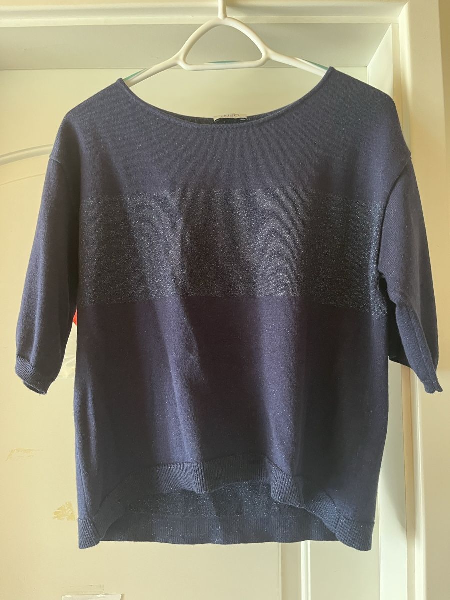 Liu Jo Pulls & Sweat-shirts: Damen Pullover Liu Jo dunkelblau Grösse M gestreift – Neuf (Voir description) à Suhr par nataschaad