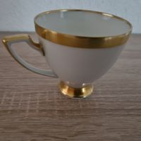 5 Elegante Porzellantasse mit Goldrand, H&C Selb Bavaria Hei
