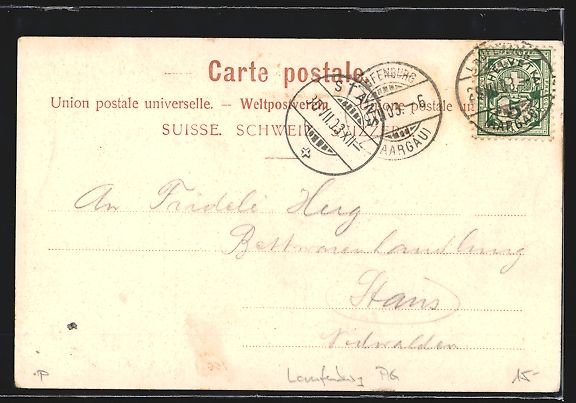 Cartoline postali: AK Laufenburg, Kirche mit Schlossberg – Usato da Berlin venduto da bartko-reher 1