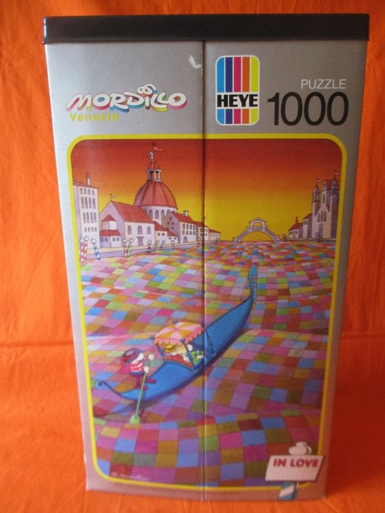 MINI PUZZLE 48 PIECES HEYE 16 cm x 10 cm - MORDILLO ( train toile d'araignée