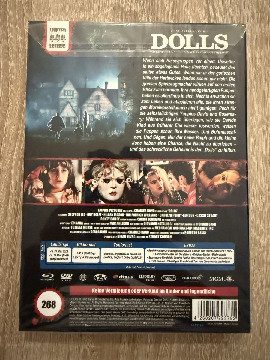 Tutti i DVDs: Dolls - Mediabook - wie neu – Nuovo (secondo la descrizione) da Stein am Rhein venduto da ricks0r 1