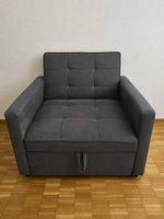 Sessel mit Schlaffunktion grau