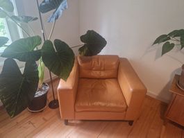 Sessel Kunst Ledercouch braun guter Zustand