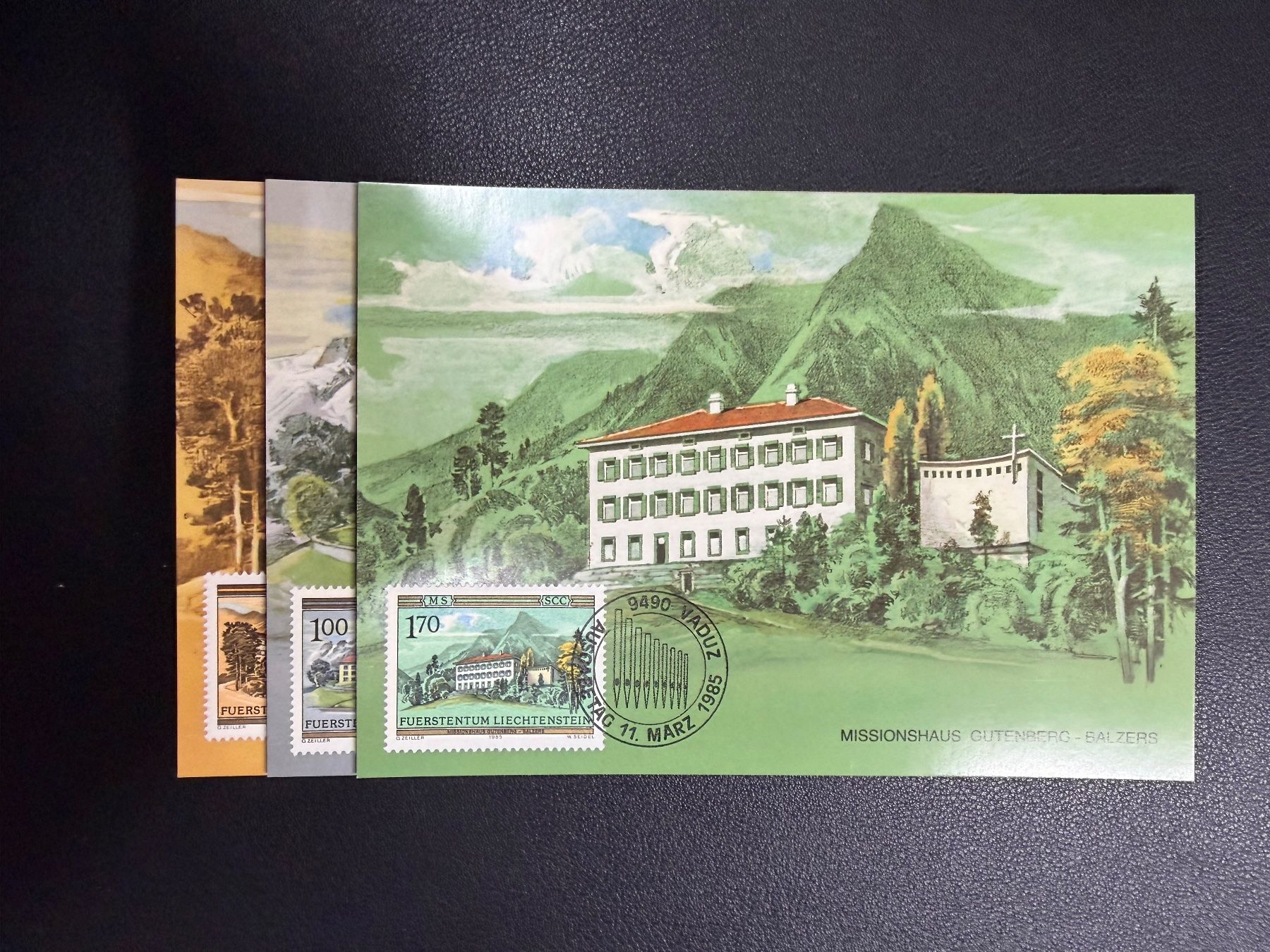 Alle Briefmarken: Liechtenstein Maximumkarten 53 / 1985 – Gebraucht aus oberrüti von jeanmei