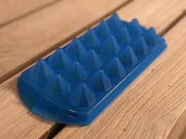 Eiswürfelform Diamantform blau