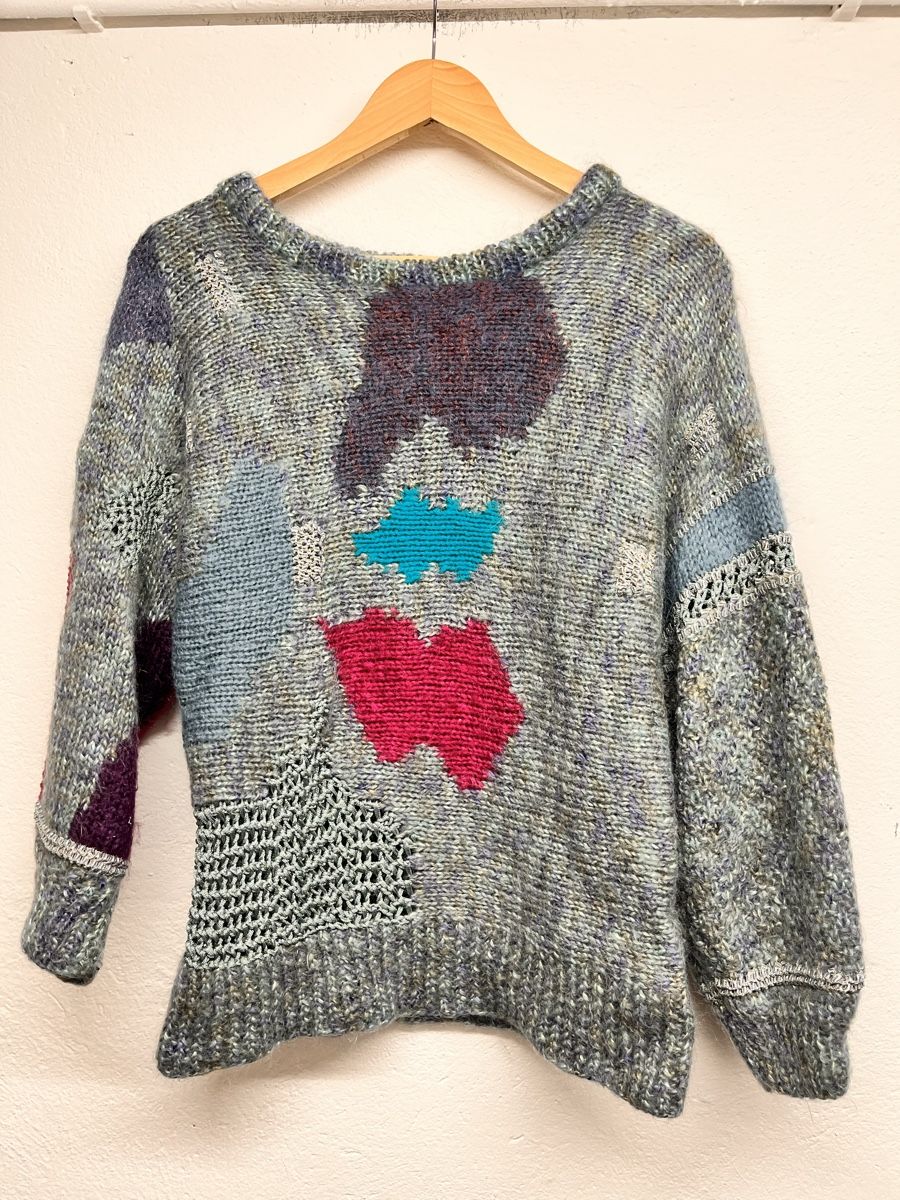 Pullover & Sweatshirts: Vintage 1980s abstract pullover wool blend m – Gebraucht aus Lausanne von Danash