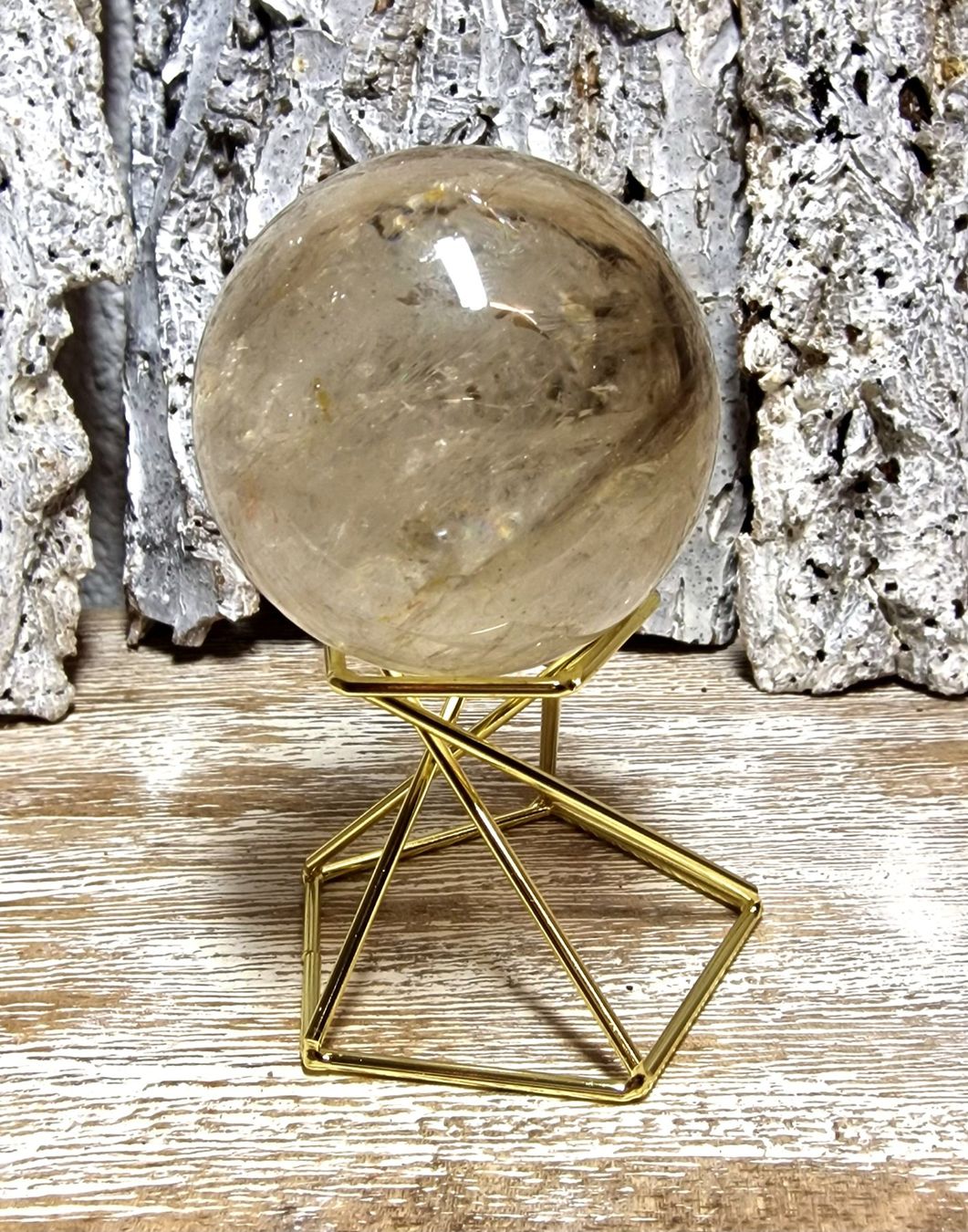 Mineralien & Heilsteine: Helle Rauchquarz Kugel 52mm 200g – Neu (gemäss Beschreibung) aus Matzingen von Shay_Crystalz 1