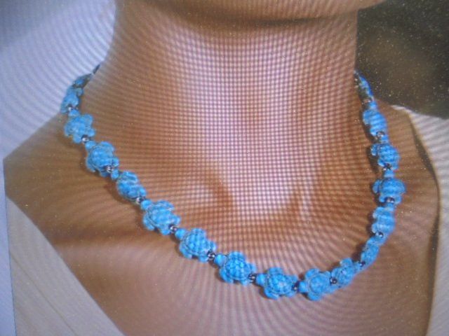 Catenine: Collier Schildchröttli türkis – Usato da Hinwil venduto da Glasperlen 5