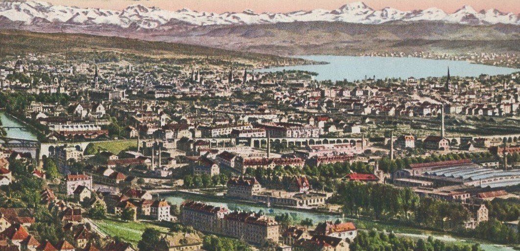 Cartoline postali: Zürichsee Panorama  1926 – Usato da Aarau venduto da kufi44 1