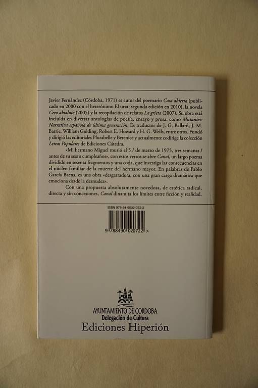 Libri: Canal - Javier Fernandez – Usato da Winterthur venduto da anja_vlb 2