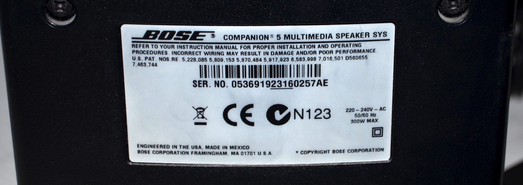 Bose Casse acustiche: Bose Companion 5 Multimedia Speaker System – Usato da Collonges venduto da arashee 7