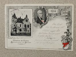 Litho PK / Corpshaus der Onoldia Jubiläum der Philister 1898