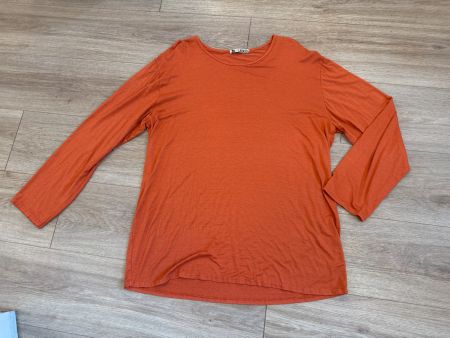 Orange LA BASS Langarmshirt Grösse L / XL , Herbst-Look 55