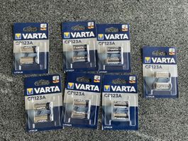 Batterie Varta CR123A Lithium 3V 7 Blister neu