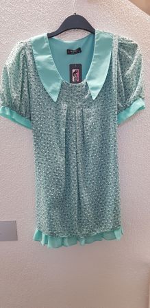 Leichtes Sommerkleid Alpay Gr. M Mintgrün Neu mit Etikett