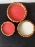 3 geflochtene Pfannen-Untersätze