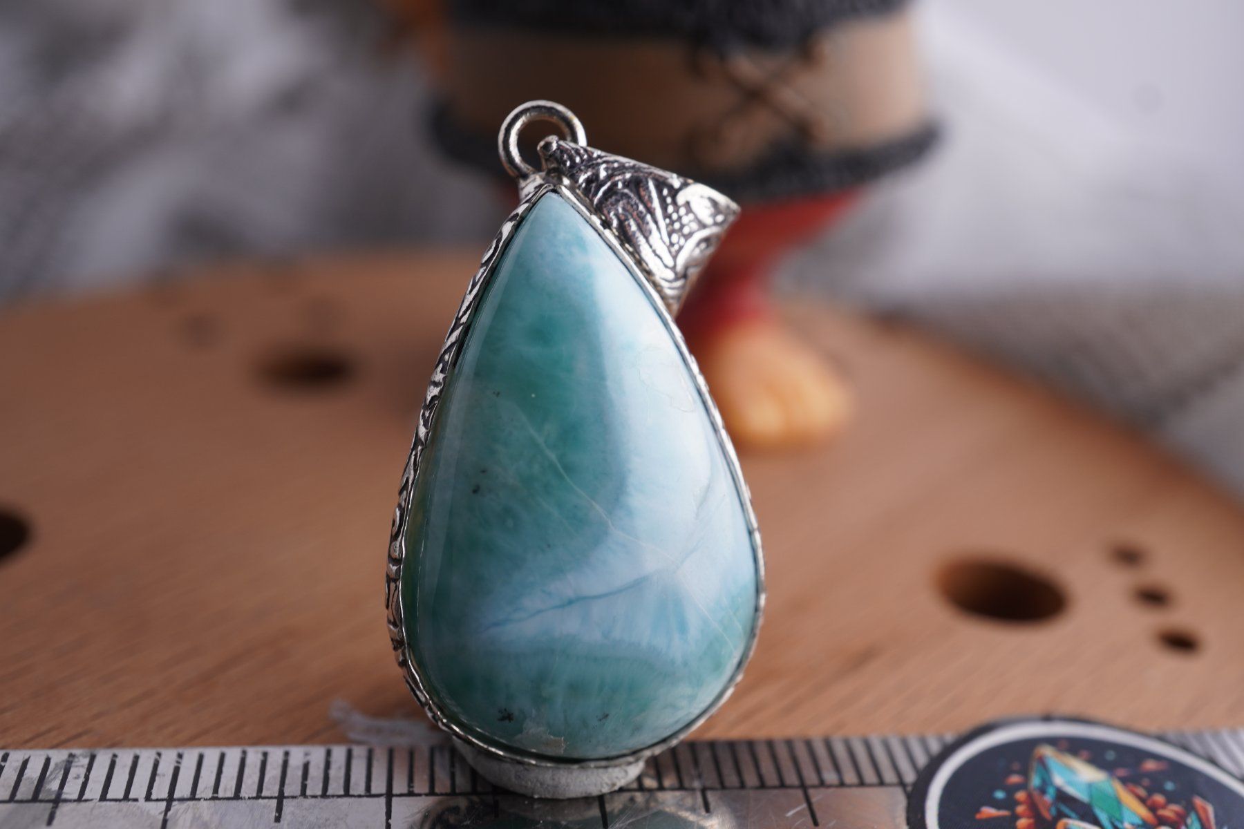 Ciondoli: Larimar   Blau  Top     Anhänger  Räumung – Nuovo e nell'imballaggio originale da Eschenbach SG venduto da topstone 2