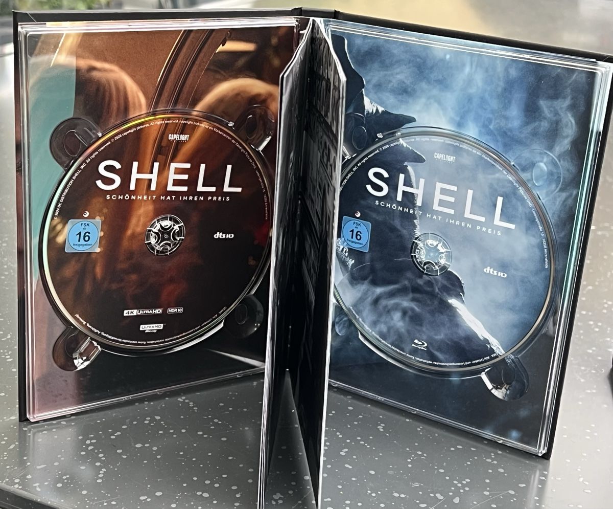 Tutti i DVDs: The Shell 4K UHD + Blu-ray 2 Disc Mediabook neuwertig – Nuovo (secondo la descrizione) da Buckten venduto da Dominoluna 2