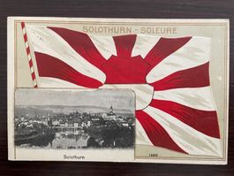 SOLOTHURN Prägekarte Wappen, Wappenkarte, 1921