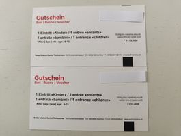 2 Eintrittsgutscheine für's Technorama (Kinder 6-15 Jahre)