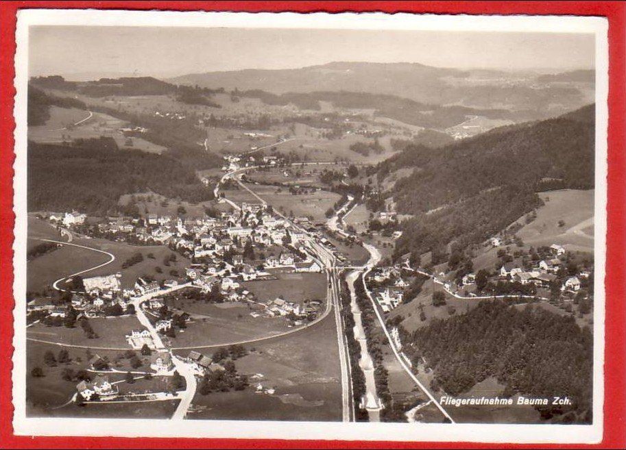 Cartoline postali: BAUMA, FLIEGERAUFNAHME, GROSSFORMAT – Usato da Grüningen venduto da Kartenlaube