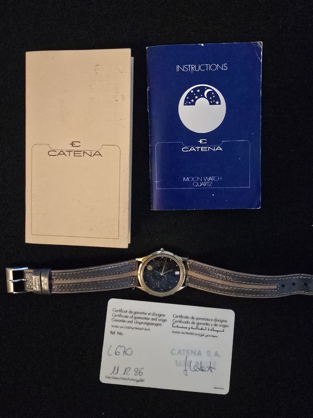 Montres: 1986 Catena Moon Watch – Neuf (Voir description) à Satigny par Baazarbaron 3