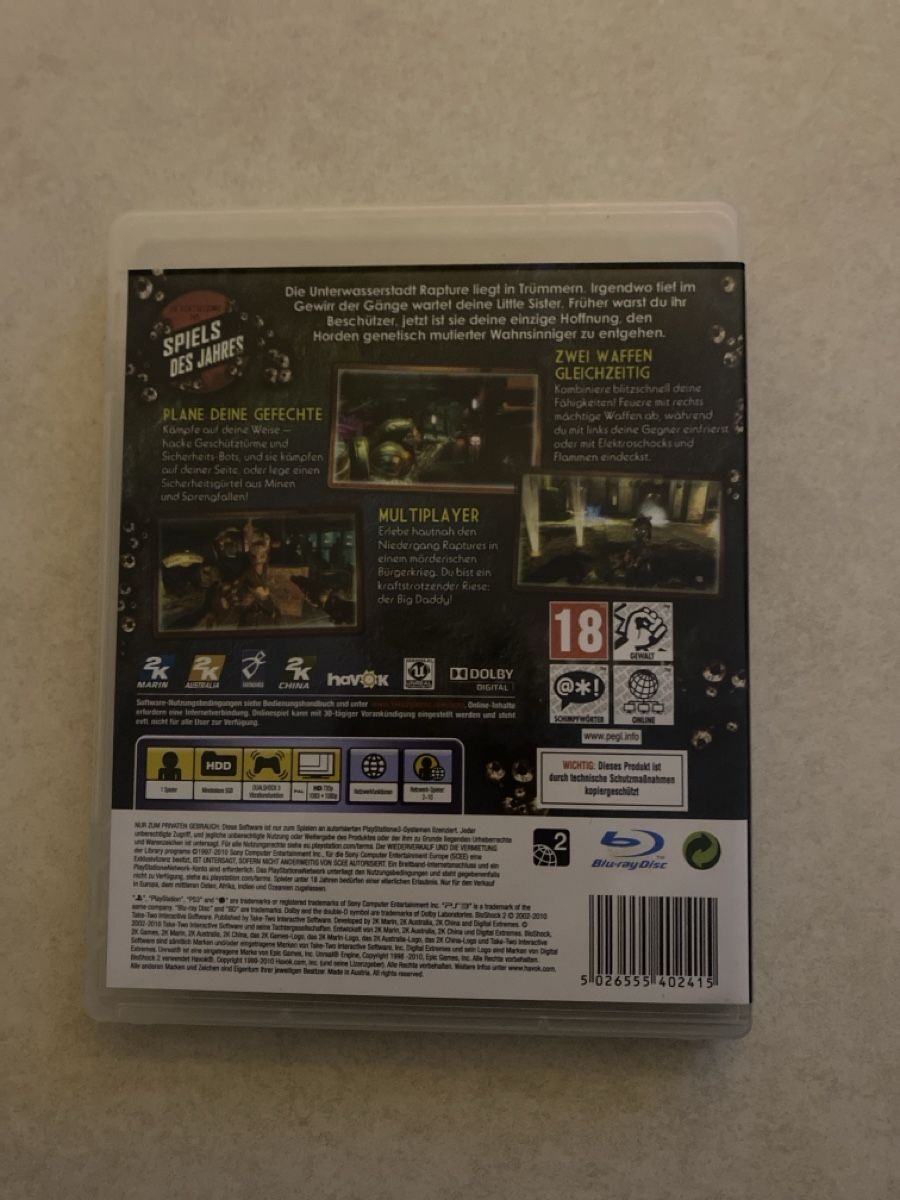 Sony Giochi: BioShock 2 für PS3 – Usato da Suhr venduto da SchnapperCH 1