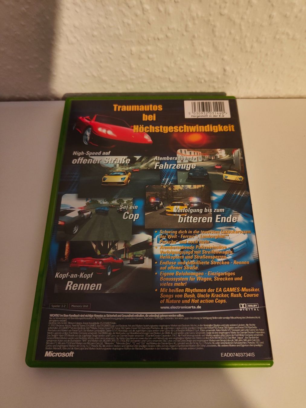 Microsoft Spiele: Need for Speed Hot Pursuit 2 XBOX – Gebraucht aus Wittinsburg von MrSascha 1