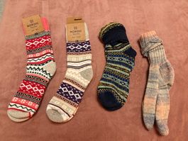 Wollsocken Winter-Sammlung Unisex Gr. 42