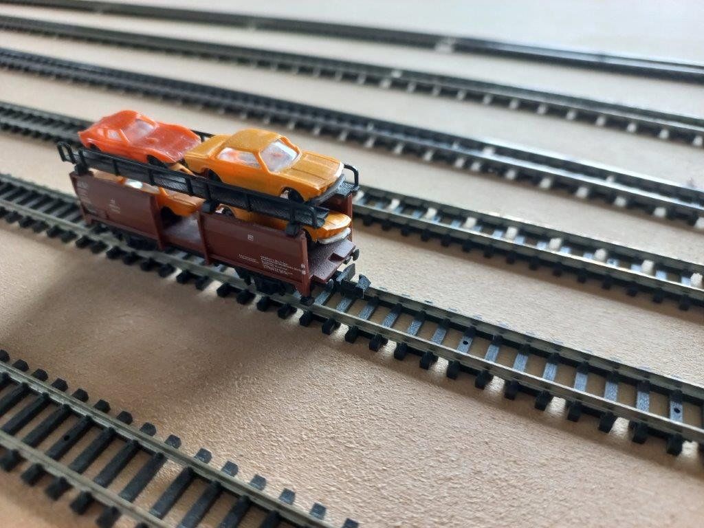 Trix Modellini di ferrovie: Minitrix Autotransporter DB, Spur N mit OVP – Usato da Pfäffikon / ZH venduto da Pefkadett 4
