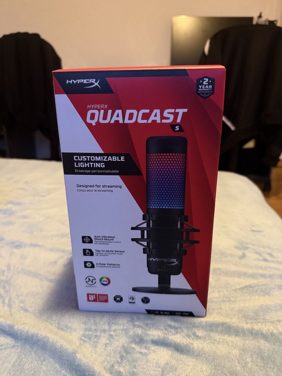 Hyperx Microfoni: Mikrofon Hyperx Quadcast S (NEU) – Nuovo e nell'imballaggio originale da Uzwil venduto da V.Pavlo007